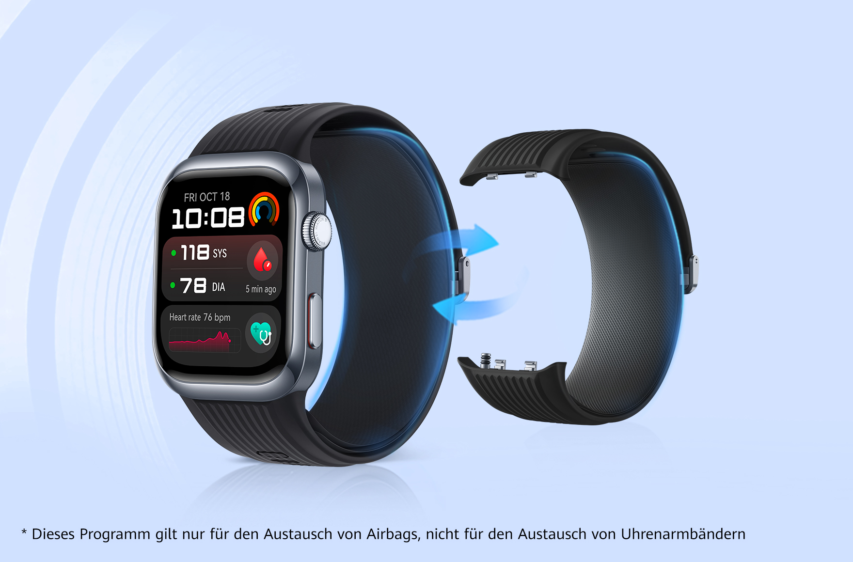 Kostenloser Airbag-Austausch HUAWEI WATCH D2