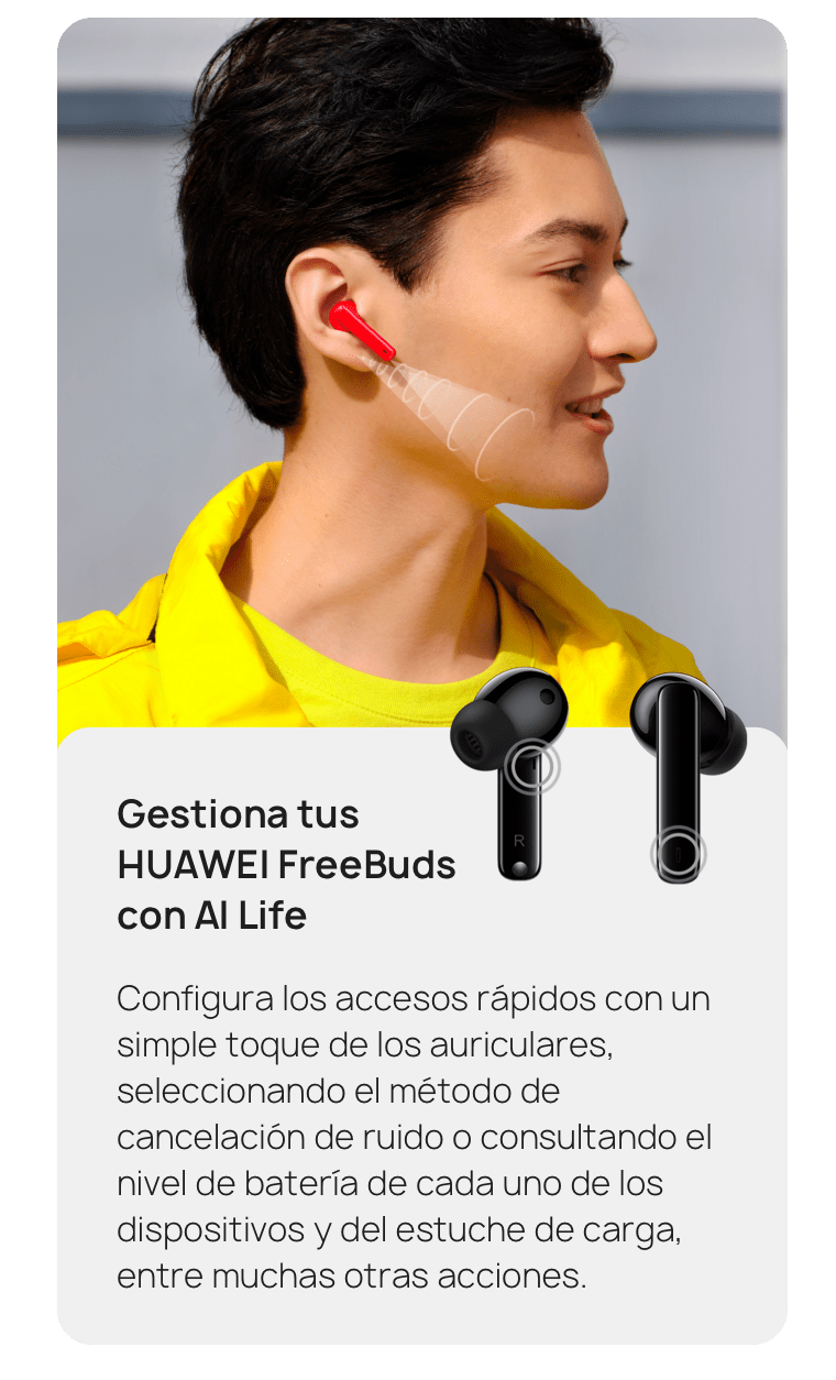 HUAWEI FreeBuds 4i - Auriculares inalámbricos Bluetooth intrauditivos con  batería de larga duración, cómoda cancelación activa de ruido, carga  rápida, sonido nítido de doble micrófono 