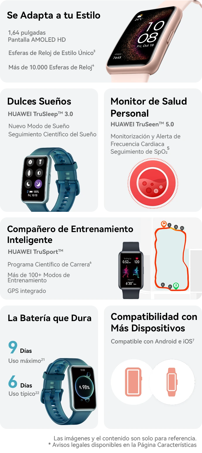Las mejores ofertas en Huawei Negro Relojes Inteligentes para iOS-Apple