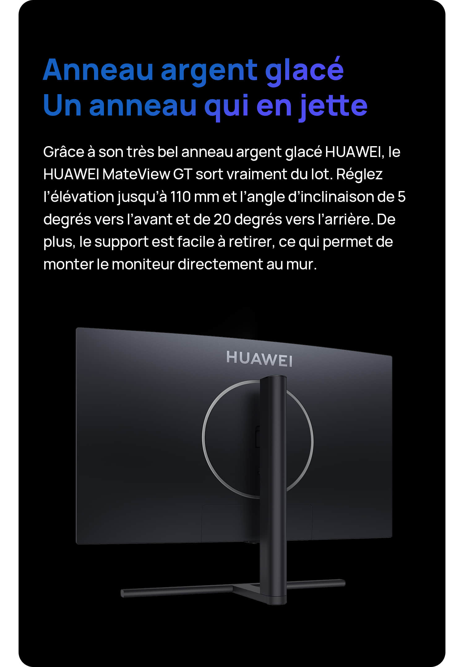 Huawei MateView GT : un superbe écran à prix doux sur