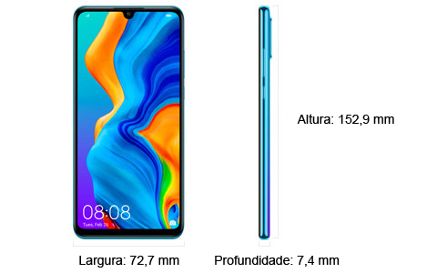 Dipos Pellicola Protettiva CrystalClear Per Huawei P30 Lite New Edition | Made In Germany | Anti Graffio E Anti Bolle