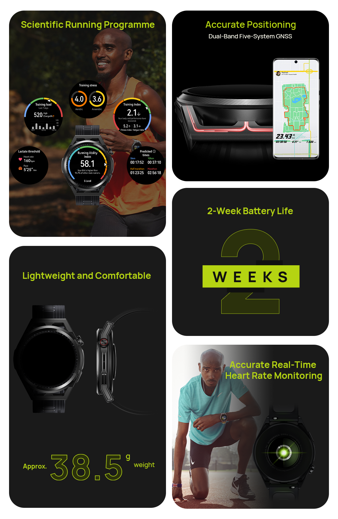 Buy HUAWEI WATCH GT Runner Smart Watch HUAWEI UK