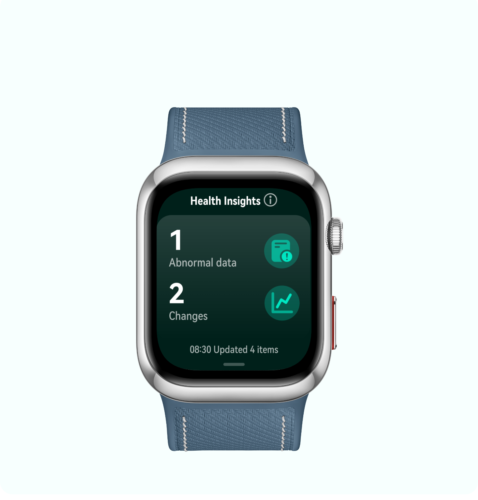 HUAWEI WATCH D2 displays a health summary