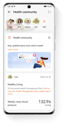 HUAWEI WATCH D Health Community
