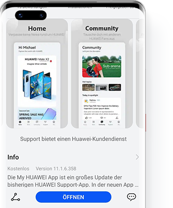 Opdater via AppGallery