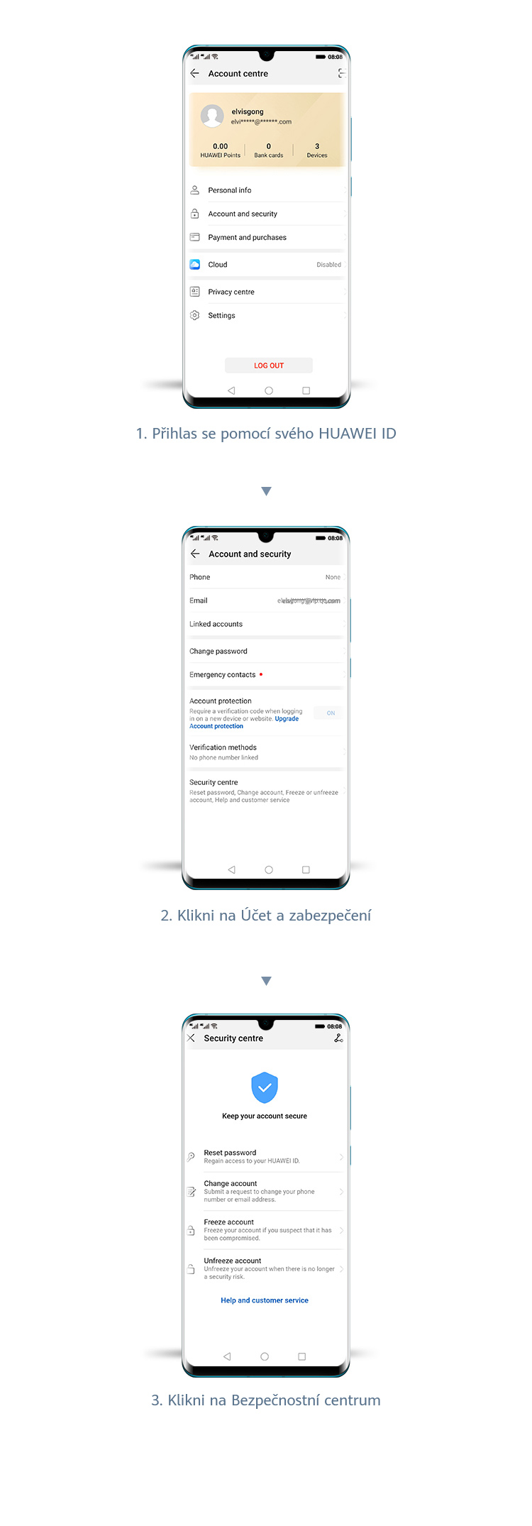 Easily update your HUAWEI ID info