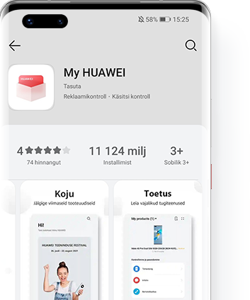 Värskendage AppGallery kaudu.