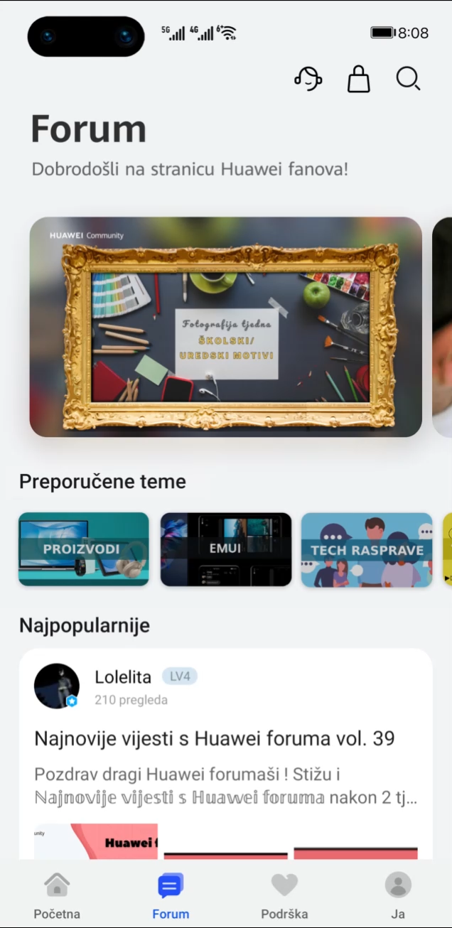 Pridružite se službenom Huawei forumu!