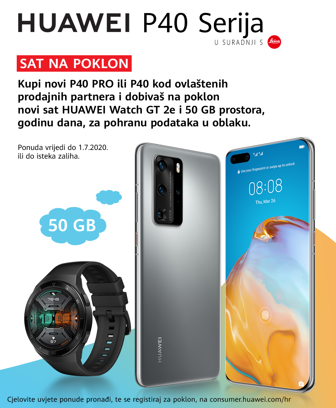  When you buy your HUAWEI mate20 pro or HUAWEI p20 pro, you get a watch gt for free