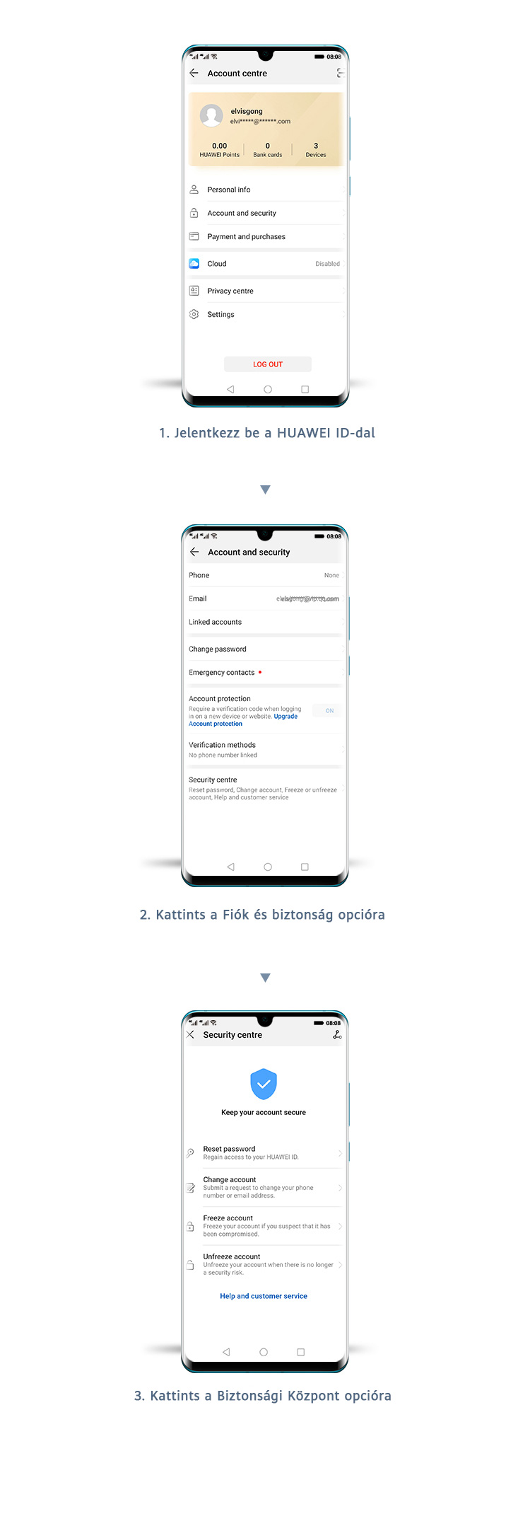 Easily update your HUAWEI ID info