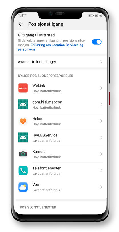 Manage your location information