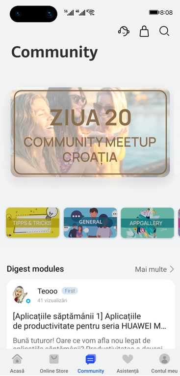 Alăturați-vă comunității oficiale