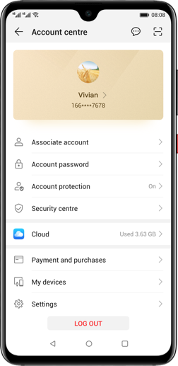Loghează-te cu ID tău Huawei