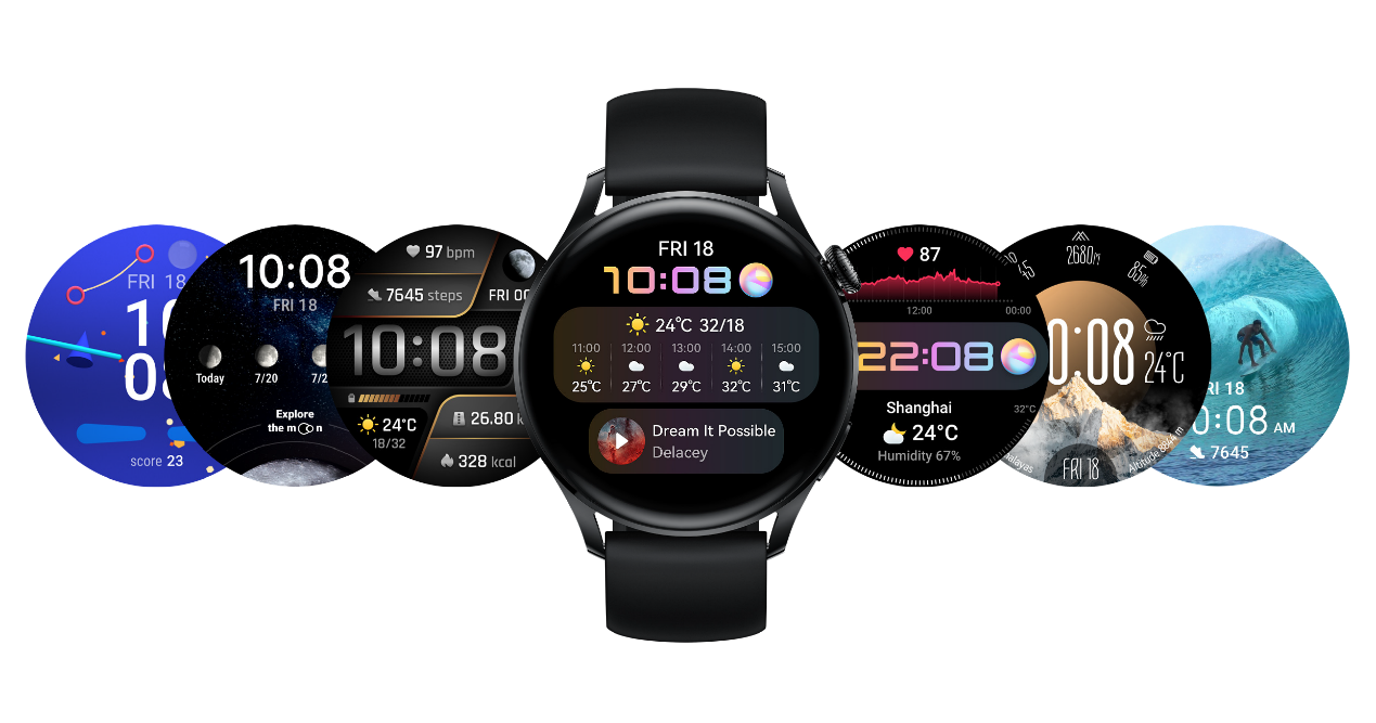 Tactil, controlabil și interactiv, noul smartwatch HUAWEI WATCH 3 aduce imagini de fundal pentru ceas cu design ușor de personalizat