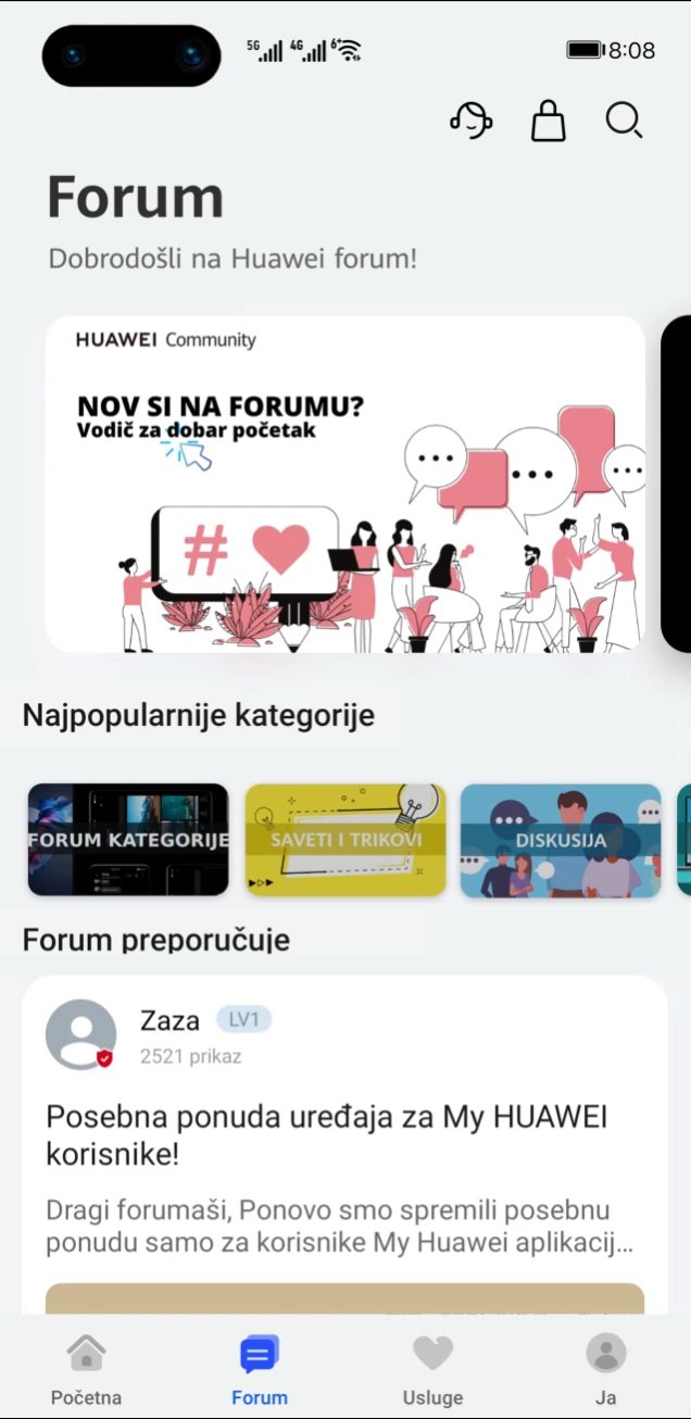Pridruži se zvaničnoj Huawei zajednici