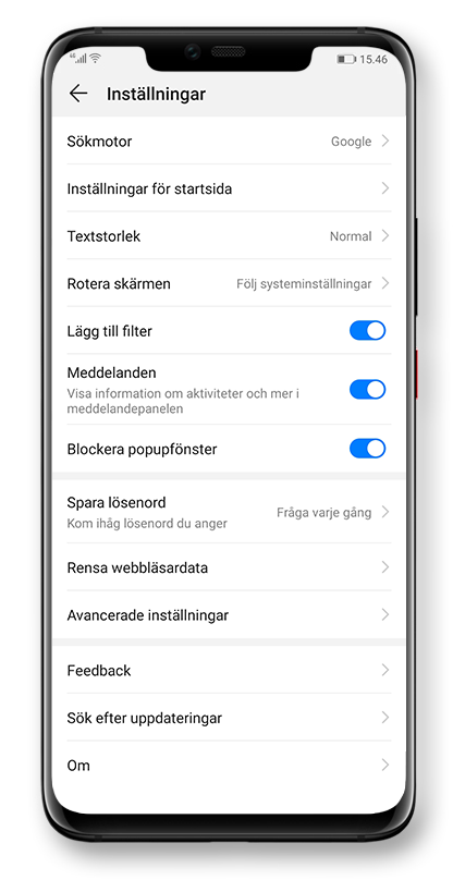 HUAWEI Webbläsare