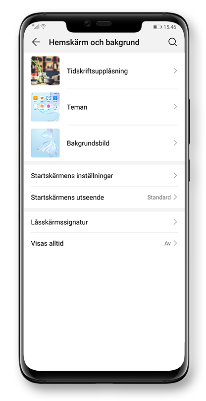 HUAWEI Tidskriftsupplåsning