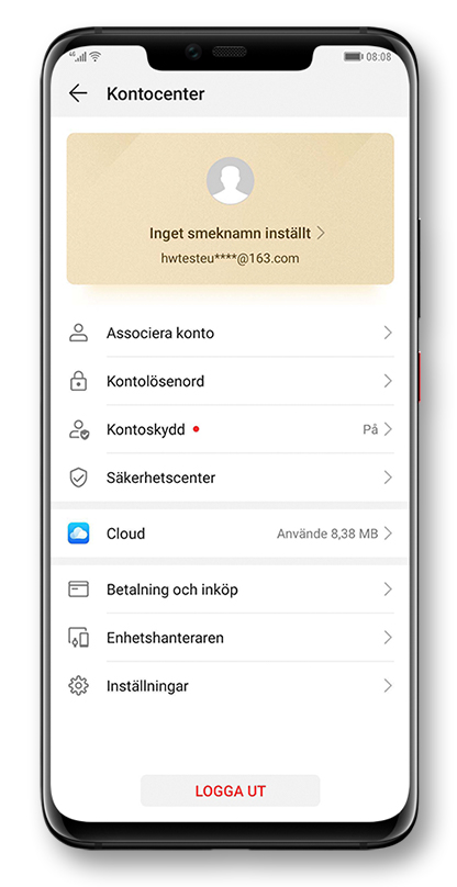 Förstärk ditt HUAWEI-ID-lösenord för att göra ditt HUAWEI-ID mer säkert
