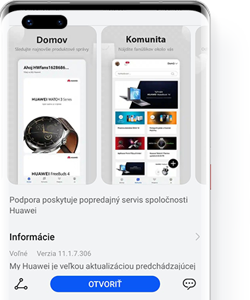 Aktualizovať prostredníctvom aplikácie Podpora
