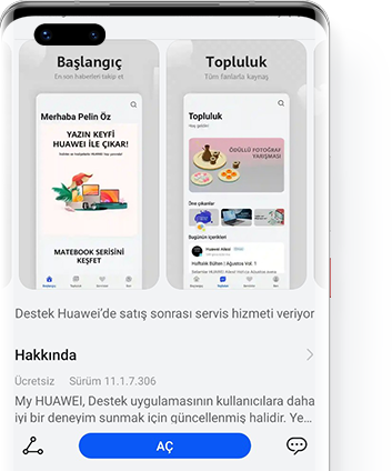AppGallery ile güncelleyin.