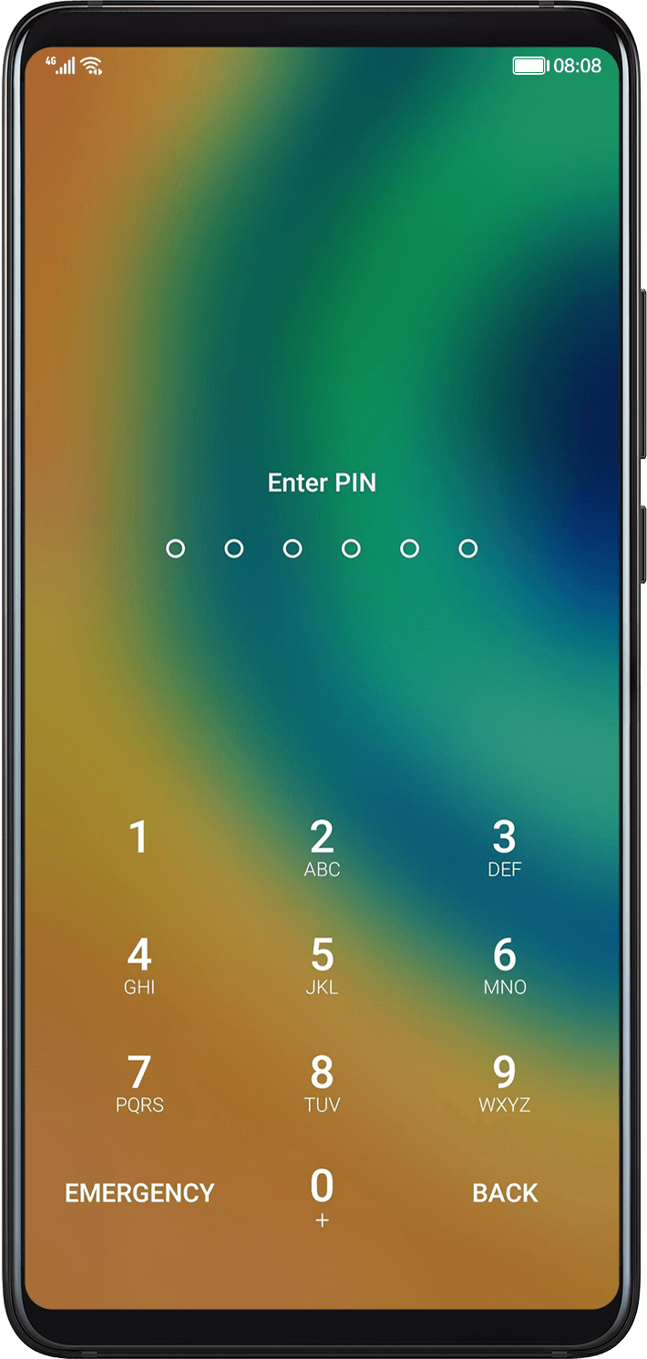 Lock screen password