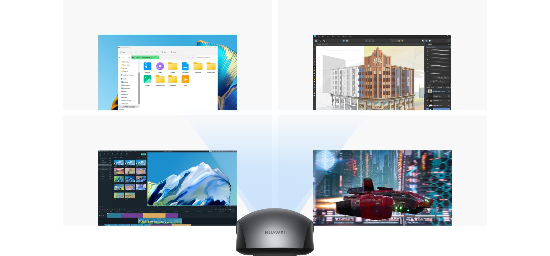 HUAWEI Wireless Mouse DPI auto adaptation