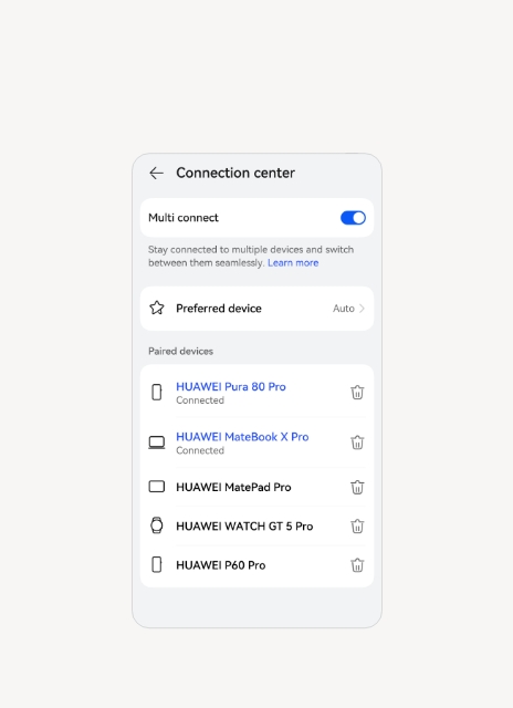 HUAWEI FreeBuds 7i multi device connections