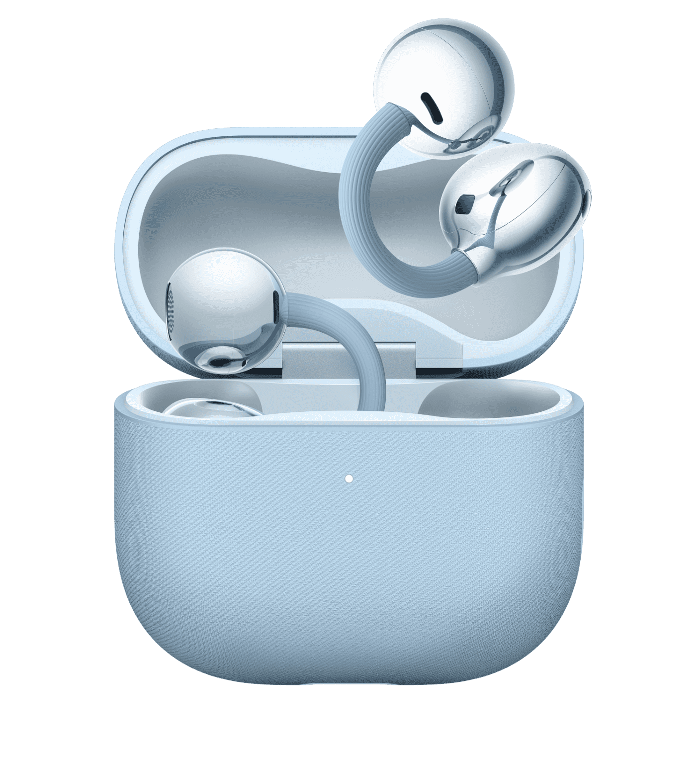 HUAWEI FreeClip 2 blue front view, display the blue color