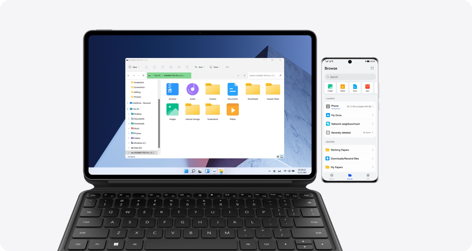 HUAWEI MateBook E-transfer