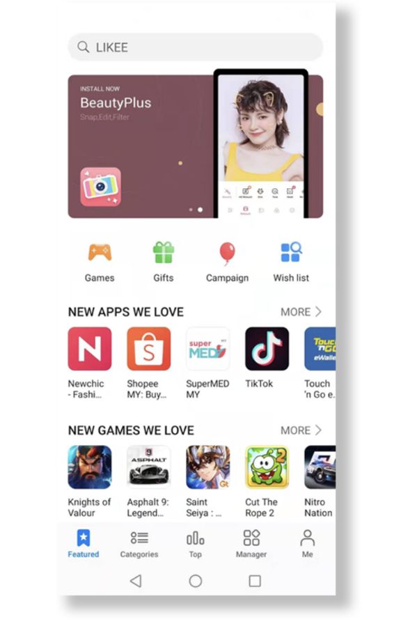 huawei y9a-huawei appgallery