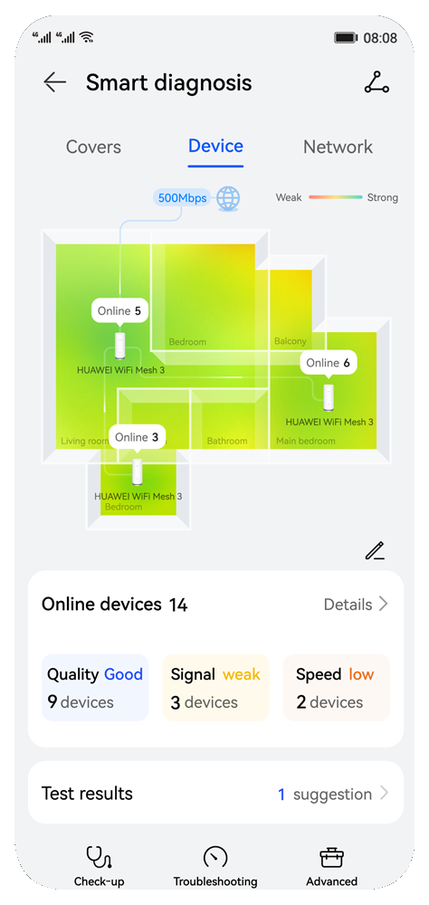 HUAWEI WiFi Mesh 3 Smart diagnosis