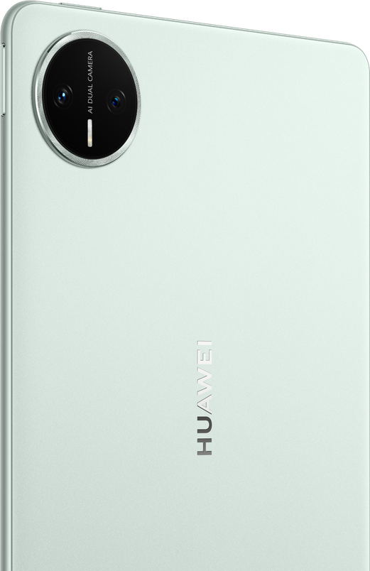 HUAWEI MatePad Mini front and back view, showcasing its dual-camera system
