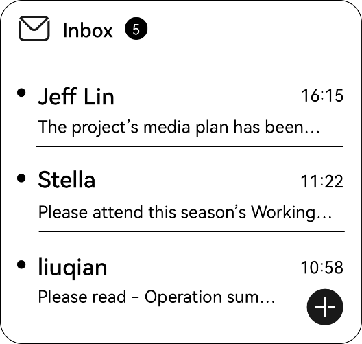 HUAWEI MatePad Paper Widgets