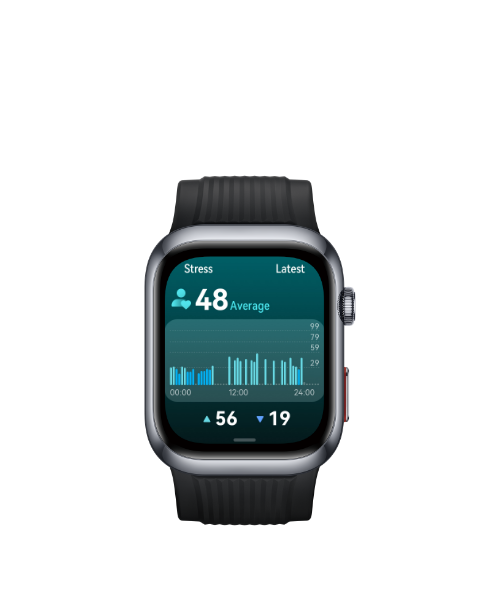 HUAWEI WATCH D2's interface,showing the pressure monitoring feature