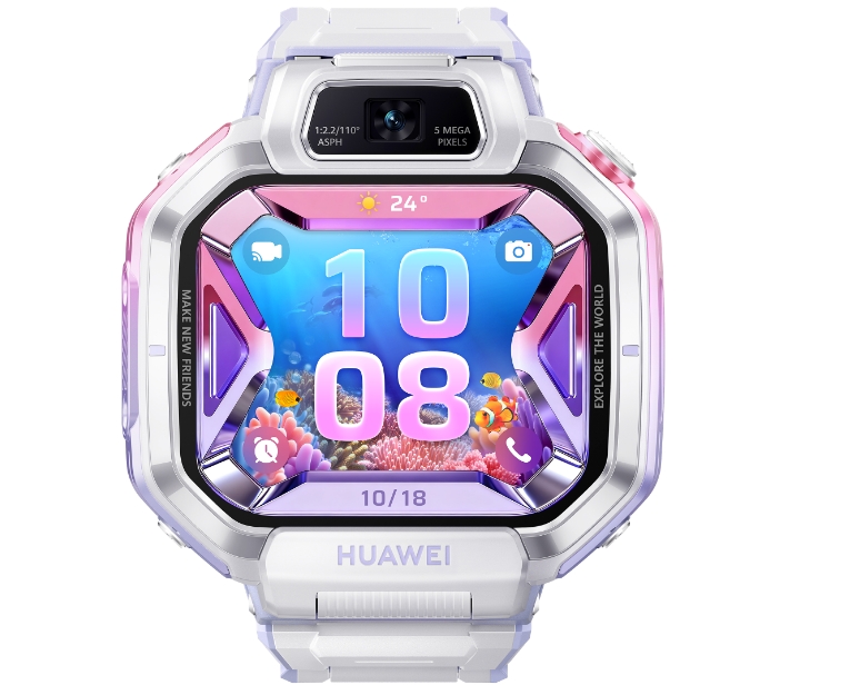 Front view of HUAWEI WATCH KIDS X1 Pro shows the watch's huge storage