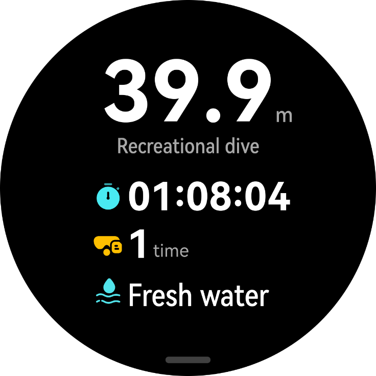 Post-dive sharing through the HUAWEI WATCH Ultimate 2, with options like viewing historical messages and sharing diving data