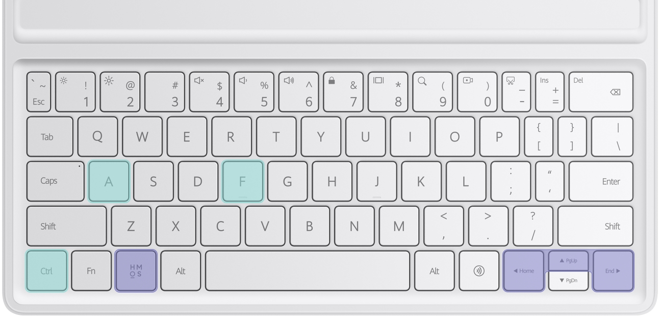 HUAWEI Smart Magnetic Keyboard (Compatible with HUAWEI MatePad 12 X) Shortcut Key