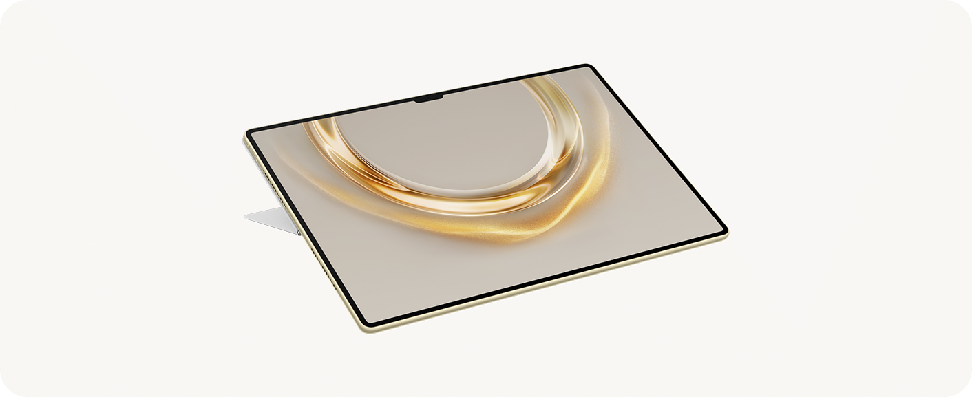 HUAWEI Smart Magnetic Keyboard (Compatible with HUAWEI MatePad Pro 13.2-inch) with the support adjusted to a small supporting angle, to form Studio mode