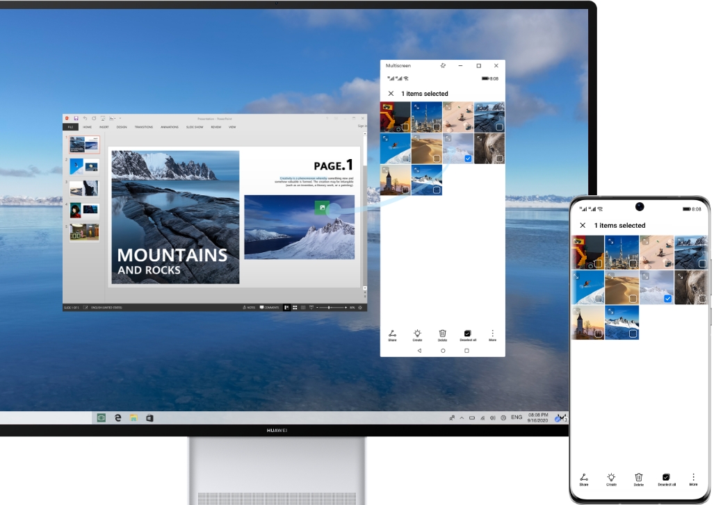 huawei matestation x huawei share with phone