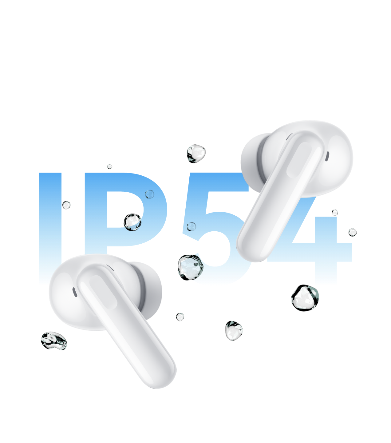 Shows the splash resistance of HUAWEI FreeBuds SE 4 ANC