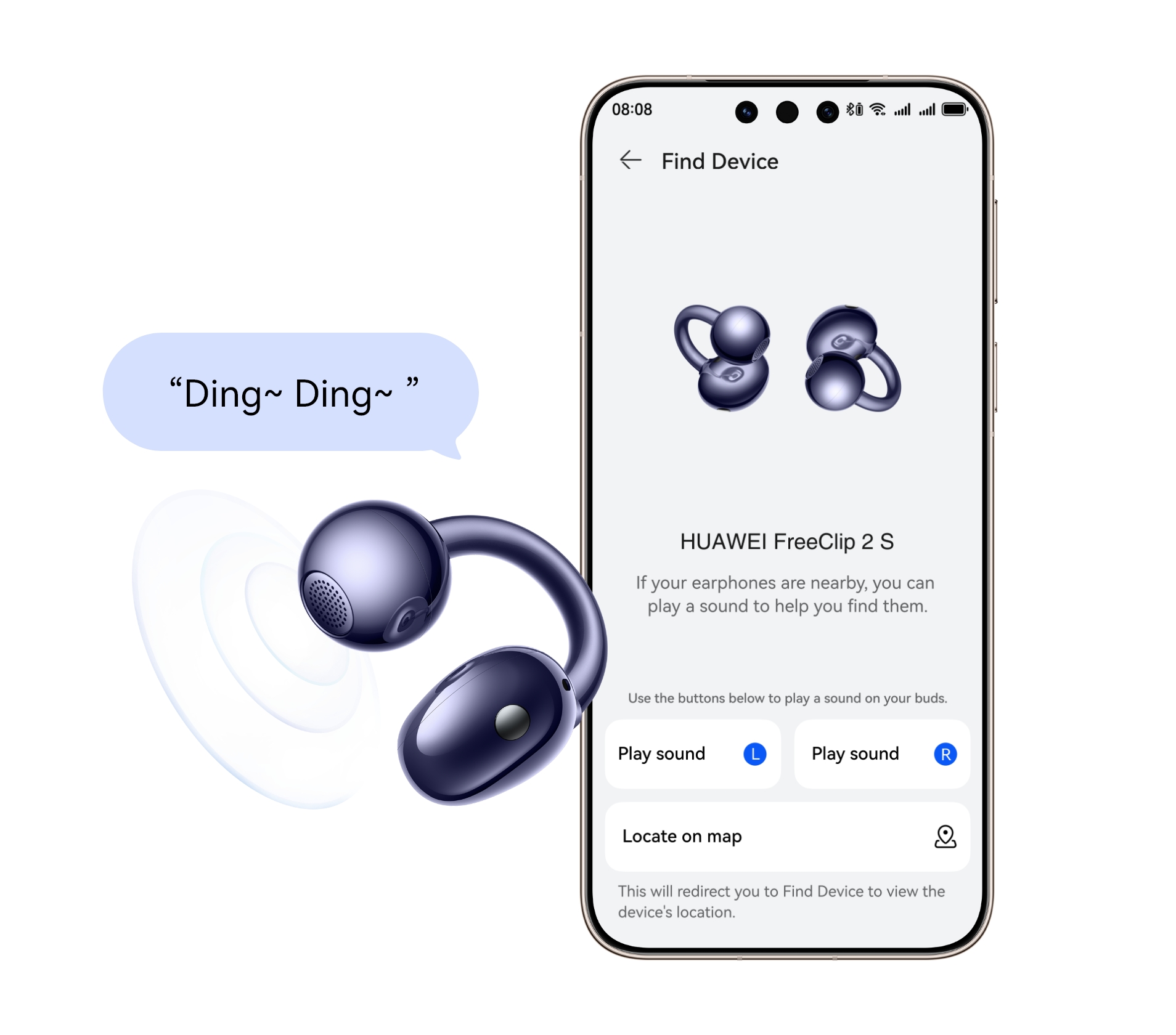 HUAWEI FreeClip 2 S Find Device