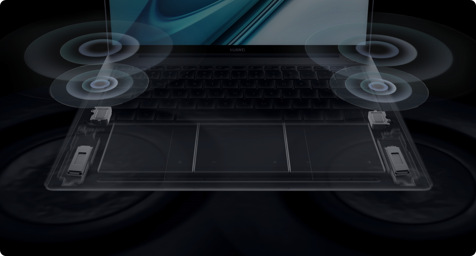HUAWEI MateBook 13s speakers video
