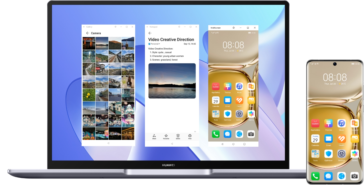 HUAWEI MateBook 14 Multi Windows