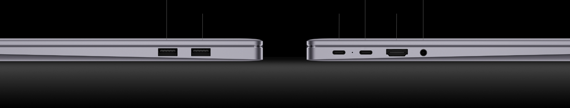 huawei matebook 16 ports