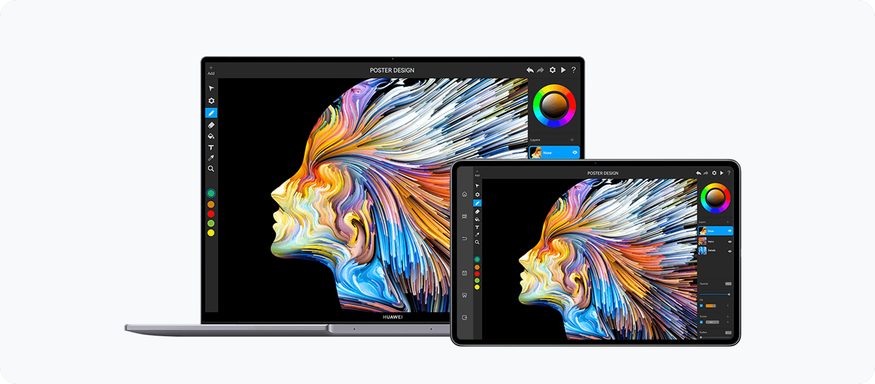 HUAWEI MateBook 16s 2023 Collaboration with tablets
