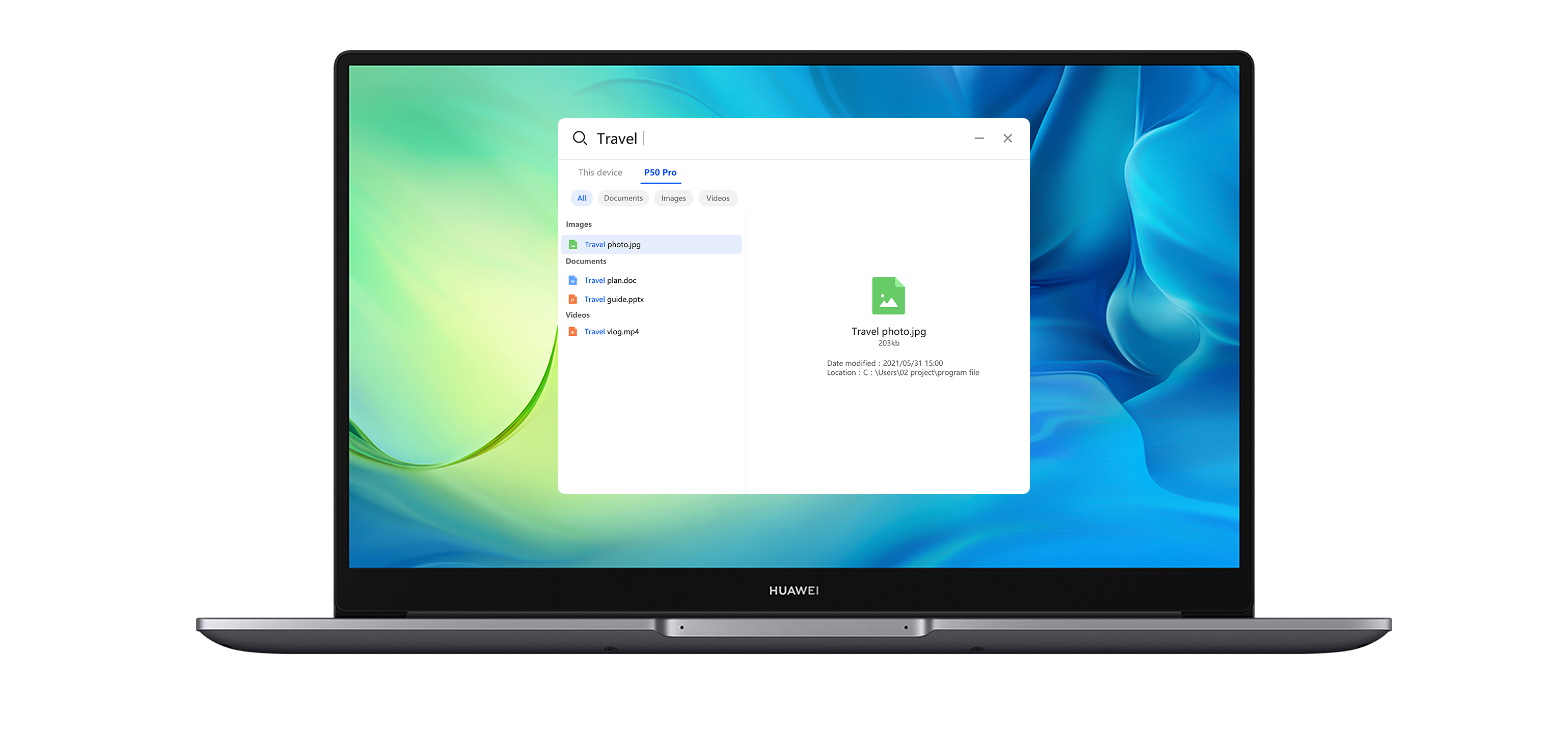 HUAWEI MateBook D 15 Browser