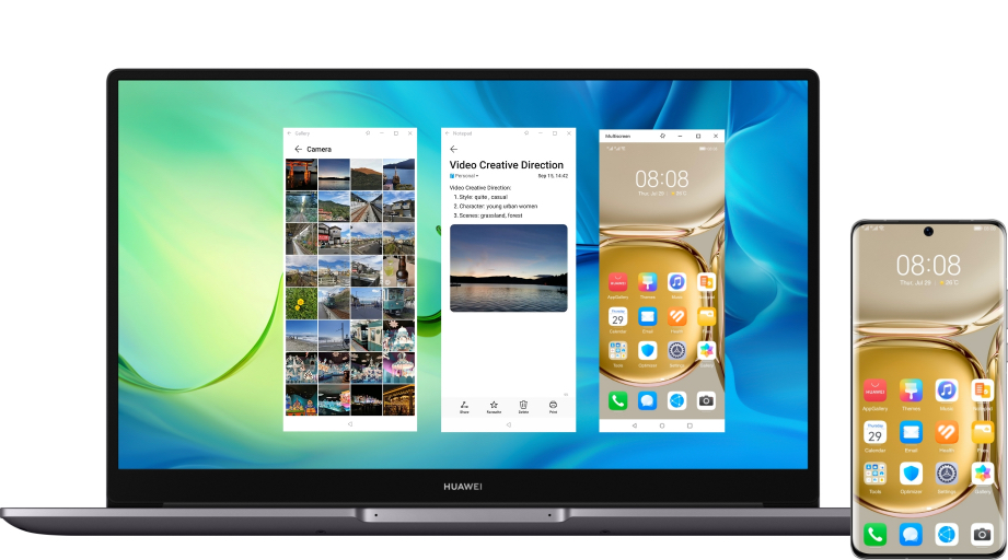 HUAWEI MateBook D 15 Multi Windows