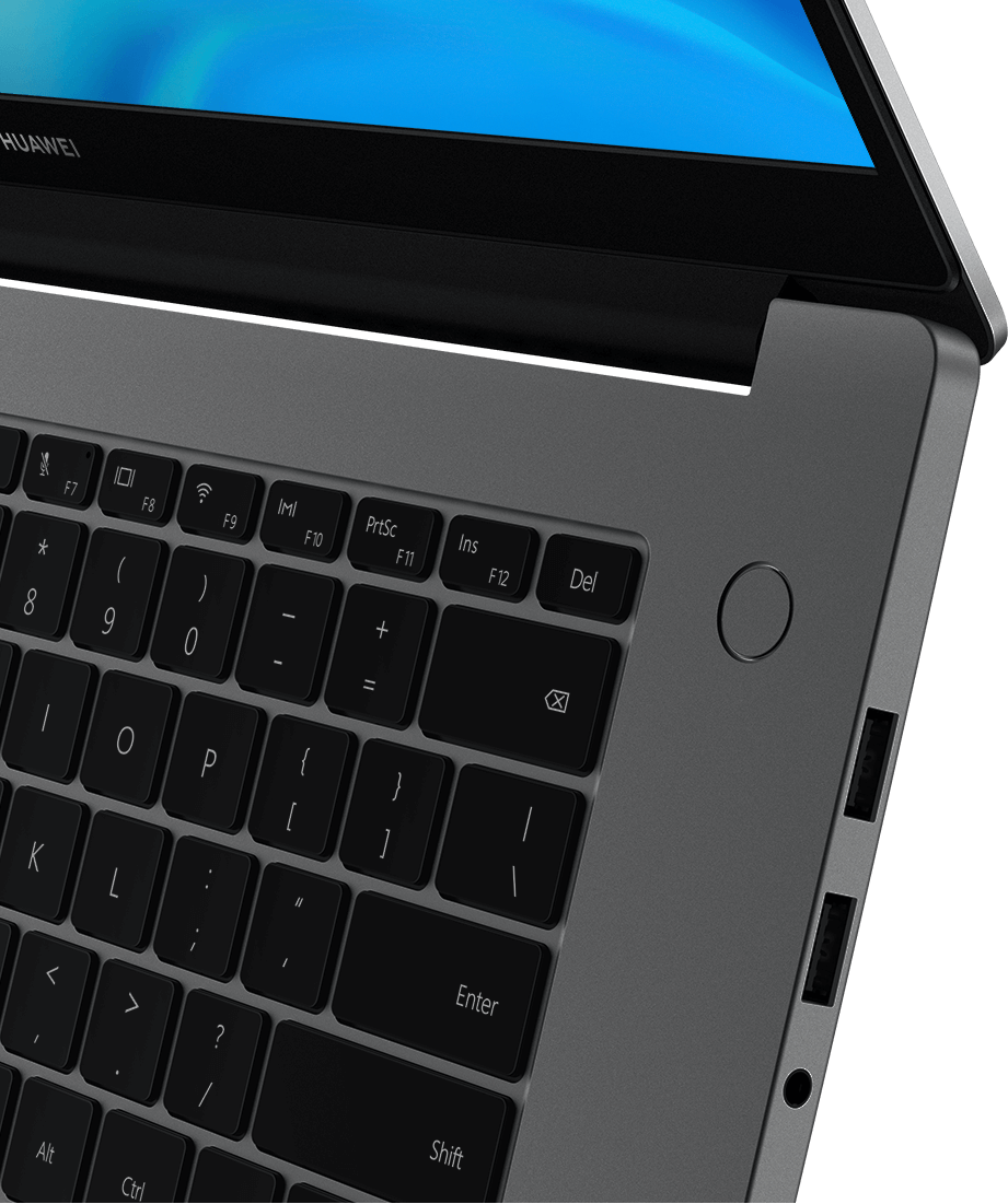 HUAWEI MateBook D 15 fingerprint unlock