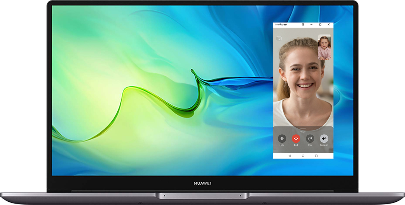 HUAWEI MateBook D 15 collaborate with pad