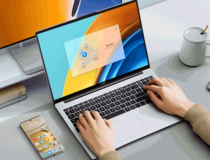 HUAWEI MateBook D 16 Drag to Connect